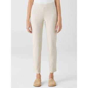 NWT Eileen Fisher Washable Stretch Crepe Pant Bone Ivory White plus size 3X new